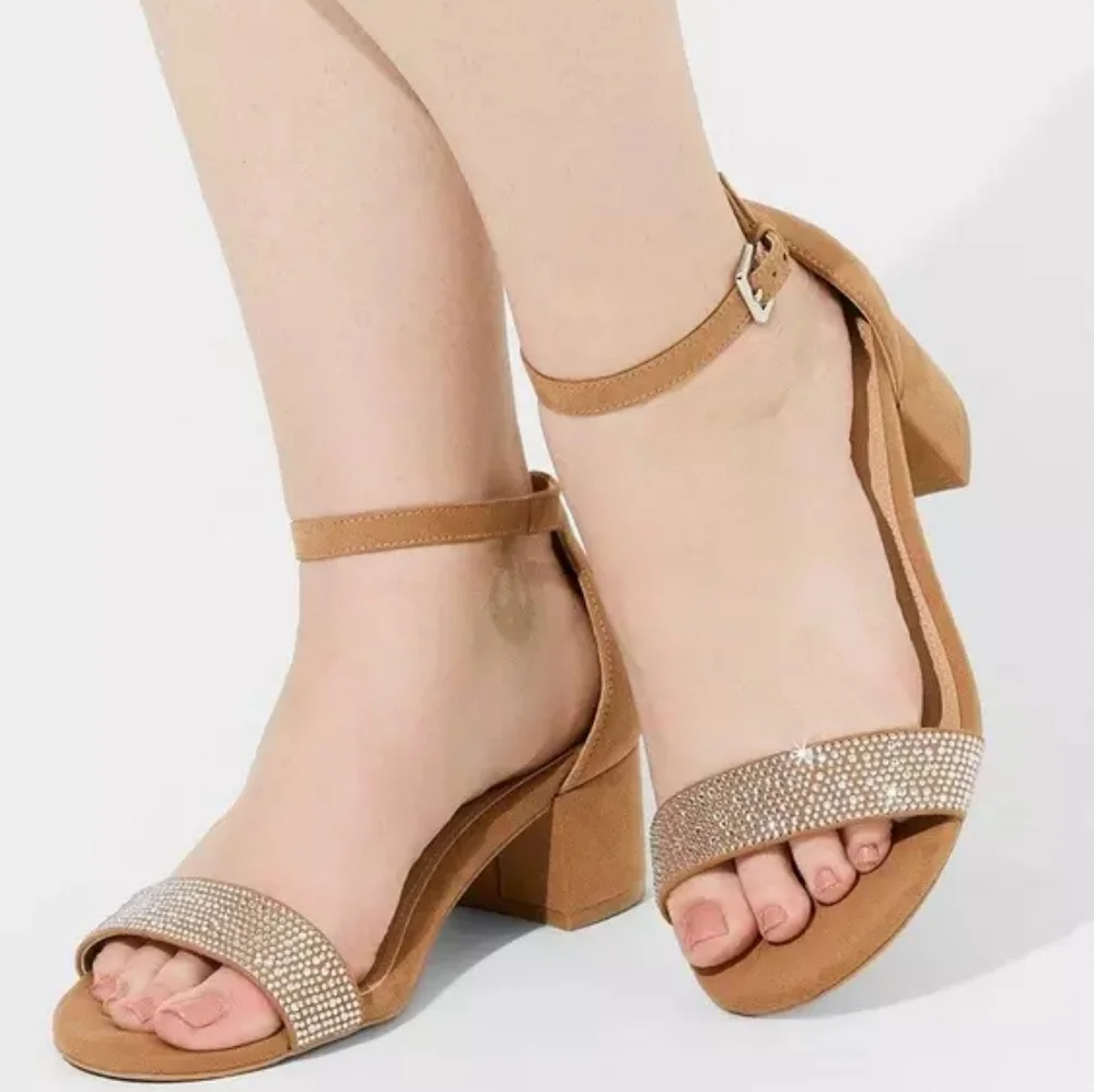 Torrid Embellished Strap Block Heel (WW) Size 12 - Picture 5 of 6